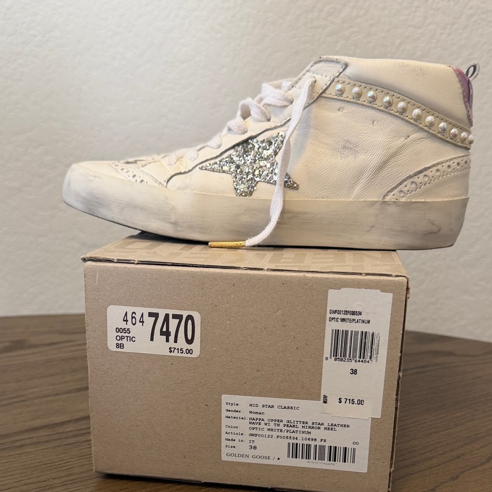 Golden Goose Pearly Wing-Tip Sneakers